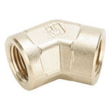 Female Pipe to Female Pipe - 45 Forged Elbow - Brass Pipe Fittings